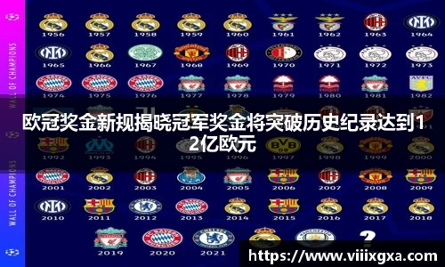 欧冠奖金新规揭晓冠军奖金将突破历史纪录达到12亿欧元
