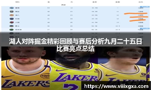 湖人对阵掘金精彩回顾与赛后分析九月二十五日比赛亮点总结